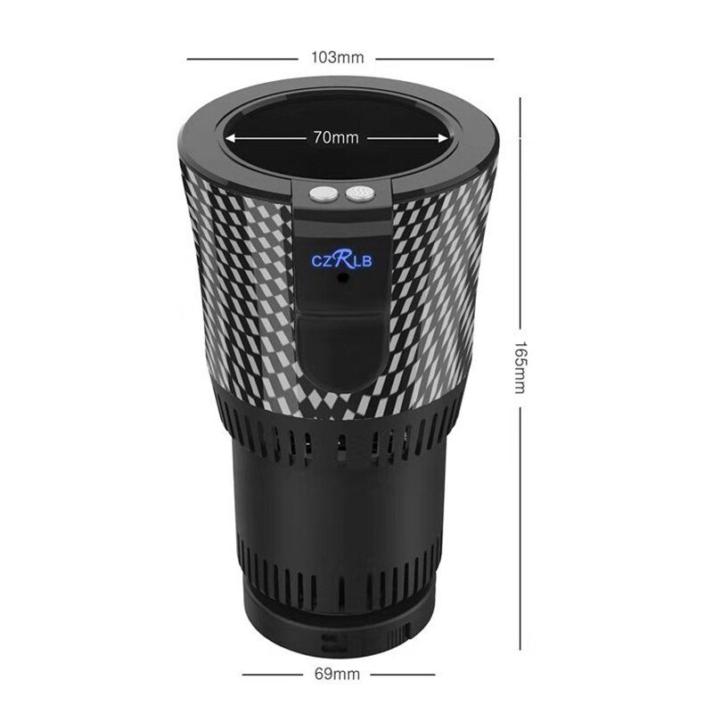 2-In-1 Smart Car Cup Warmer and Cooler 12V3A Electric Coffee Warmer Beverage Cooling & Heating Cup for Car Trip Bottle Cooler Wa