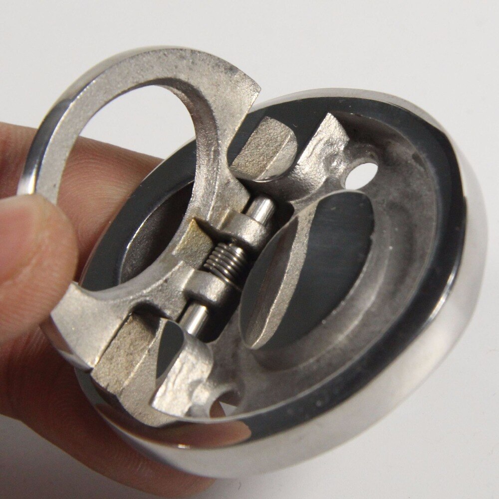 4pcs Round Hatch Cabinet Pull Handle Flush Lifting Ring Hatch Locker Latch Boat Caravan Hardware Marine Stainless Steel