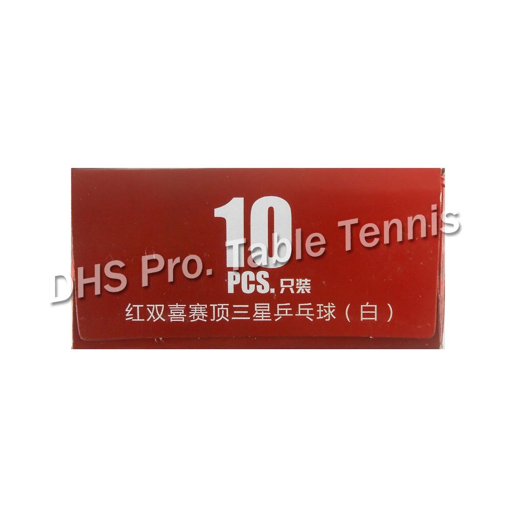 DHS 3-Stern D40 + Tischtennis Bälle (3 Sterne, neue Material 3-Stern Gesäumt Wird ABS Bälle) Kunststoff Poly Klingeln Pong Bälle