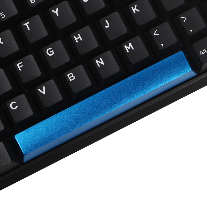 Mechanical Keyboard Metal Blank Space Bar Keycap 6.25U 6.25X Aluminum Alloy CNC Anodic Oxidation Spacebar Key Caps OEM Profile