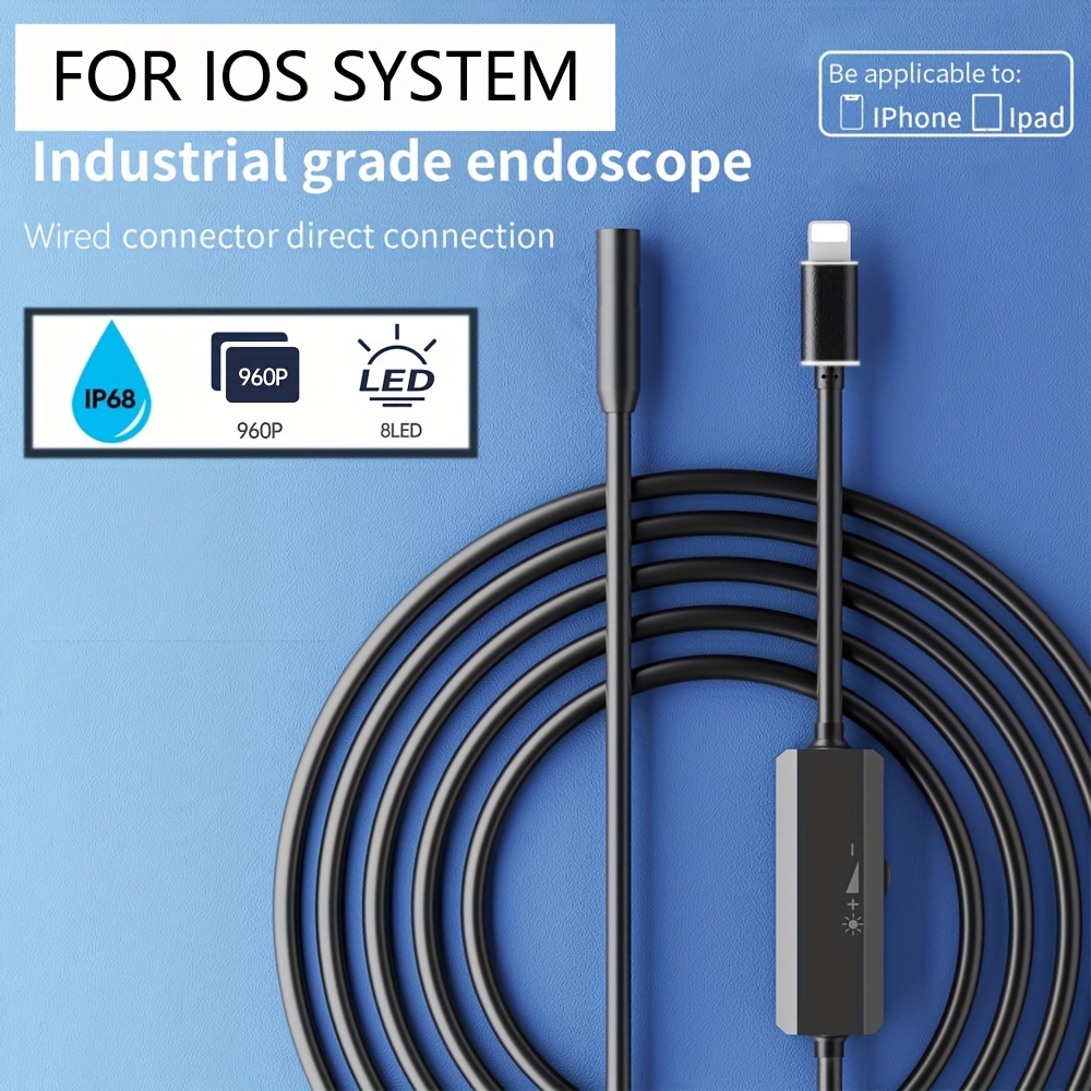 8mm Endoskop Kamera Wasserdichte Inspektion Kamera USB auto Endoskop Endoskop IOS Endoskop Für Iphone