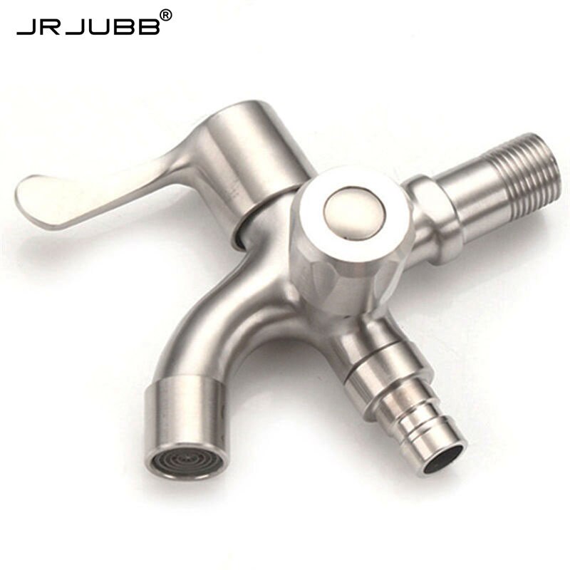 304 stainless steel double spouts Washing Machine Faucet Laundry Mop Pool Tap Dual Handles washing machine taps