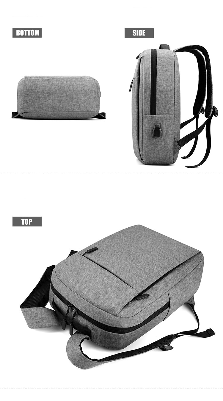 Men's Backpacks 15.6 Inch Laptop Backpacks USB Charging Large Capacity School Backpack Travel Daypacks Mochila Shoulder Bags