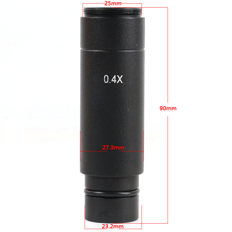 0.4X 0.5X 1X C-Mount Microscope Camera Adapter Lens 23.2mm 30mm 30.5mm Electronic Eyepiece Adapter For For Microscope CCD Camera