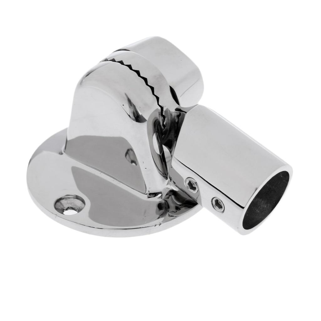 Swivel Fully Adjustable Boat Antenna Ratchet Mount Bracket Deck Side Mount