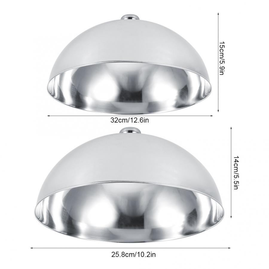 Stainless Steel Dome Food Meal Cover Steak Cover Cheese Melting Dome Serving Dish Food Cover For Home Restaurants Hotels Banquet