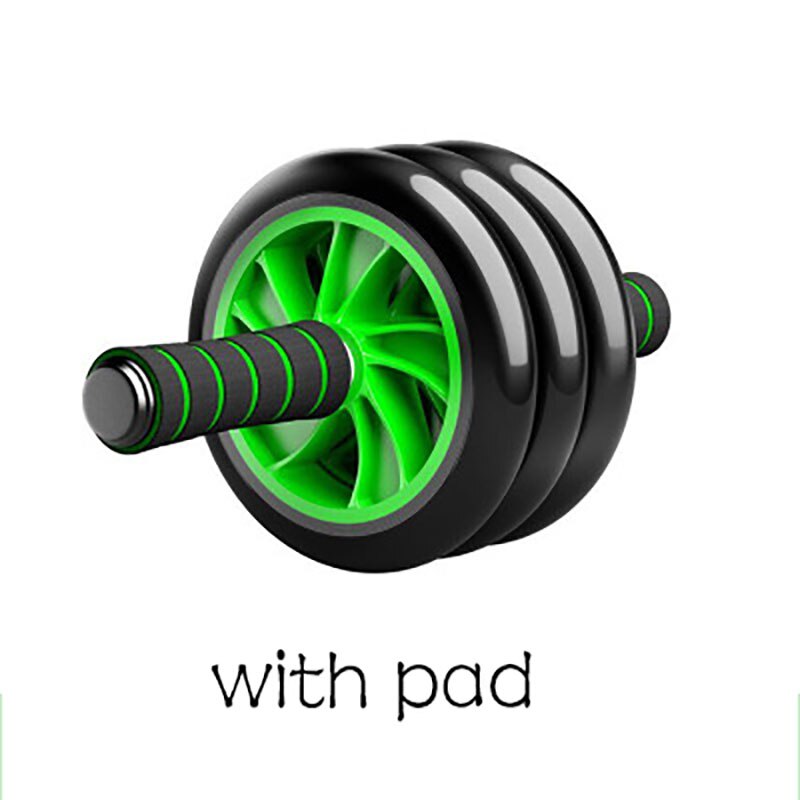 Dual Abs Abdominale Wiel Ab Roller Oefening Fitness Apparatuur Workout Gym Indoor Oefening: White