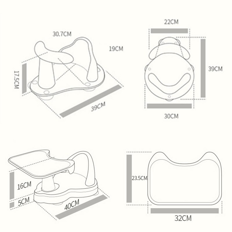 Baby Bathtub Ring Seat Infant Child Toddler Kids AntiSlip Chair Tub Seat Baby Bathtub Pad Mat Chair Baby Care Child Bathing Seat