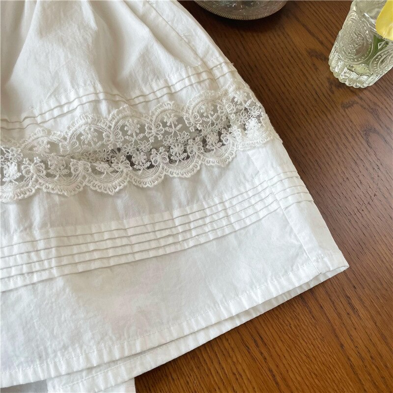 1764B 2022 lato dziewczynka's Spódnica koreański gorący wyprzedaż dziurawy na zewnątrz Sznurówka niejednolita całość dziewczynka's Spódnica solidny kolor żartowniś pofałdowany Spódnica