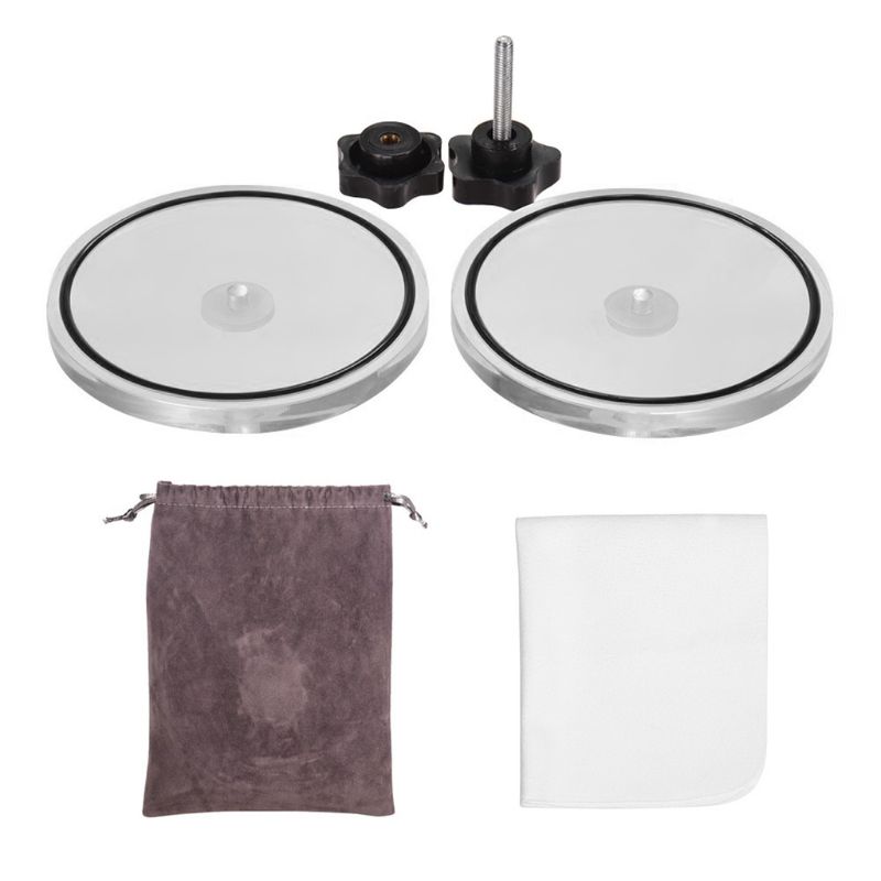 Lp vinyl platenreiniger klem vinyl platen label beschermer waterdicht acryl reinigingsgereedschap: Zwart