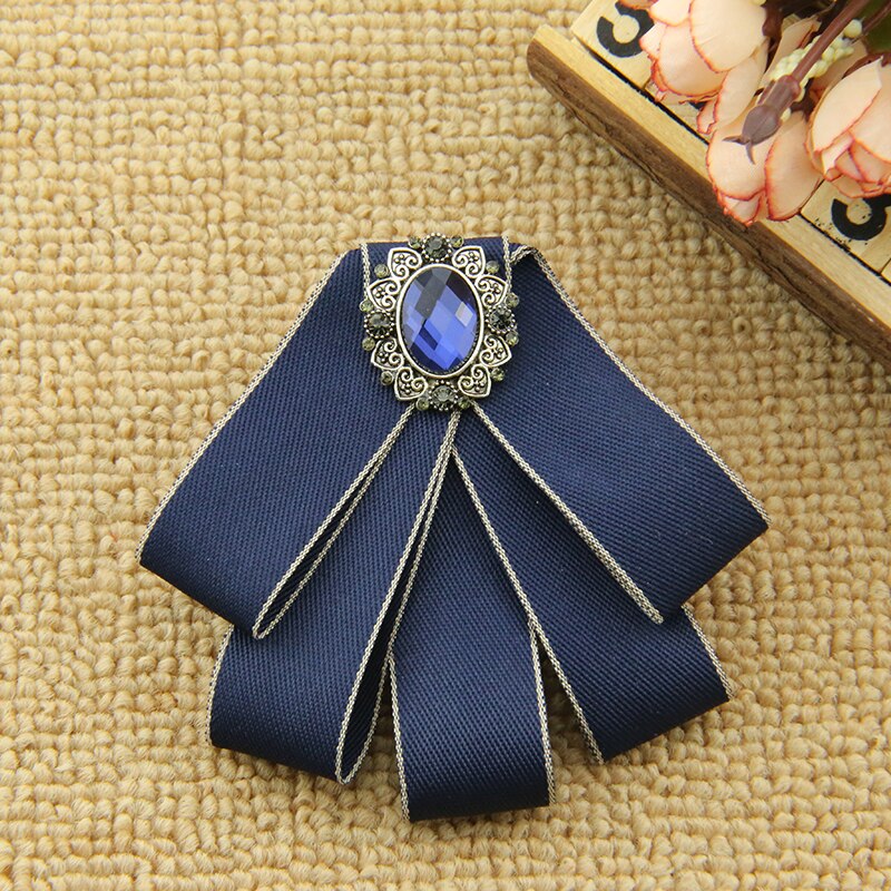 Corbata de Metal para el cuello para mujer, ropa General, pajarita blanca, accesorios para mujer y Niña: Lavanda