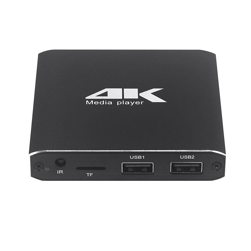 MINI 4K Full HD 1080P Media Player with SD/USB/HDMI/AV/Auto Play Support 4K UHK H.265/H.264/VP9(EU Plug): Default Title