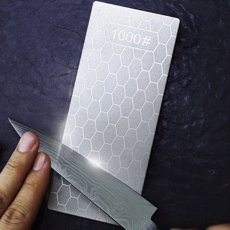 1/2/3/4pcs Diamond Knife Sharpening Stone 400# 600# 1000# 1200# Knife Sharpener Set Portable Honeycomb Whetstone Grindstone Tool