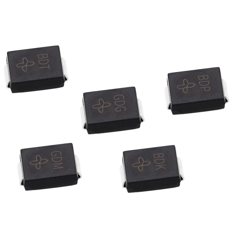 50Pcs SMD TVS Diodes SMCJ120CA SMCJ130CA SMCJ140CA SMCJ150CA SMCJ160CA SMCJ170A SMCJ180A SMCJ188A SMCJ 1500W 5V-440V SMC