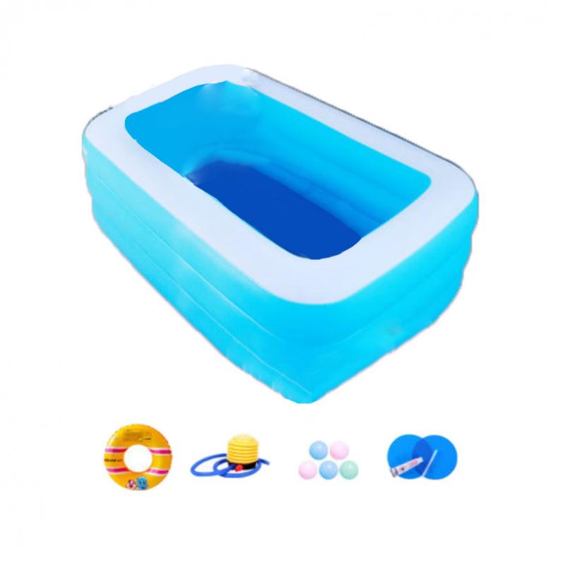 1pc Portable Outdoor Inflatable Swimming Pool Family Inflatable Pool for Child Balconies Terraces: 1.5