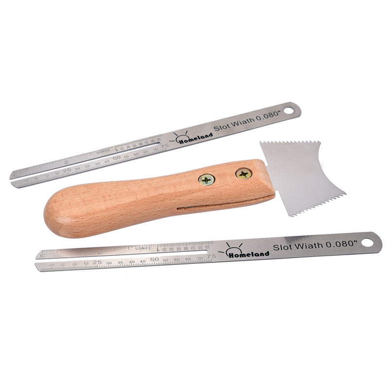 Guitar Fret Wire Groove Protector Ruler Fingerboard Replace Tool Set Protect Fingerboard Replace Tool Set