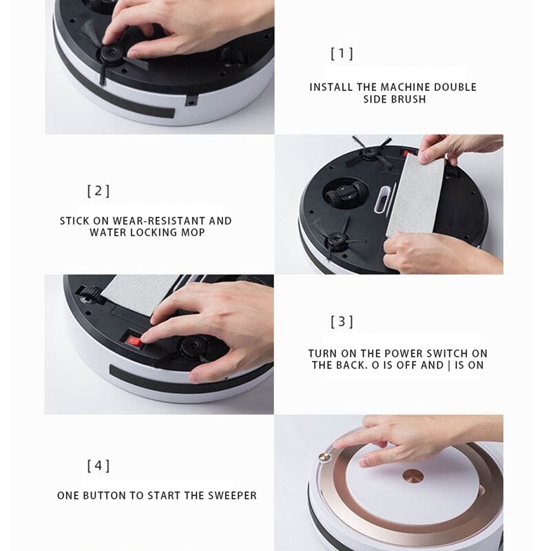 Robot Vacuum Cleaner, Bluetooth Connection,Smart Robotic Vacuum, A Great House Helper for Cleaning Floor to Carpet