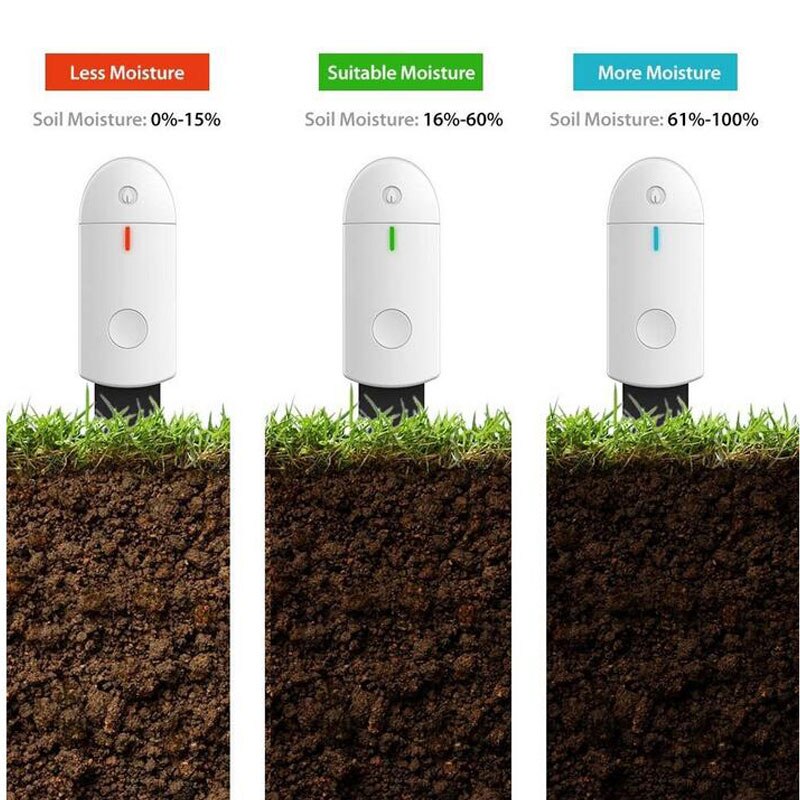 Waterproof Plant Flower Monitor Garden Plants Gross Water Soil Nutrient Digital Detection Smart Soil Moisture Sensor Monitor