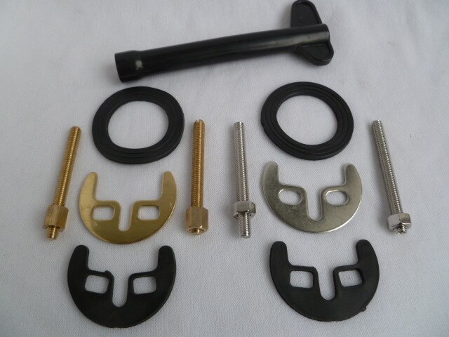 Pieza de herradura de grifo de un solo orificio, accesorio de fijación de montaje, instalación, varilla de tornillo, herramienta de manga de reparación