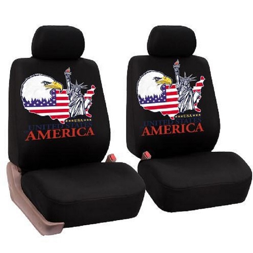 Universele Auto Stoelhoezen Auto Interieur Decor Mode Dier Patroon Auto Seat Cover Auto Protector: national flag