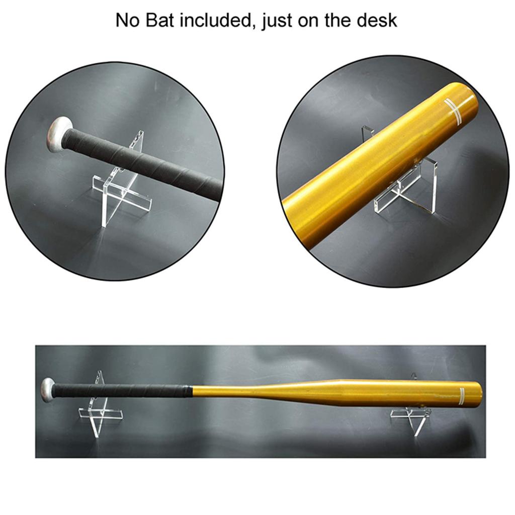 Clear Baseball Bat Display Holder Mount Rack Stand Desk Top Tabletop Bat Display Holder Acrylic Clear Stand