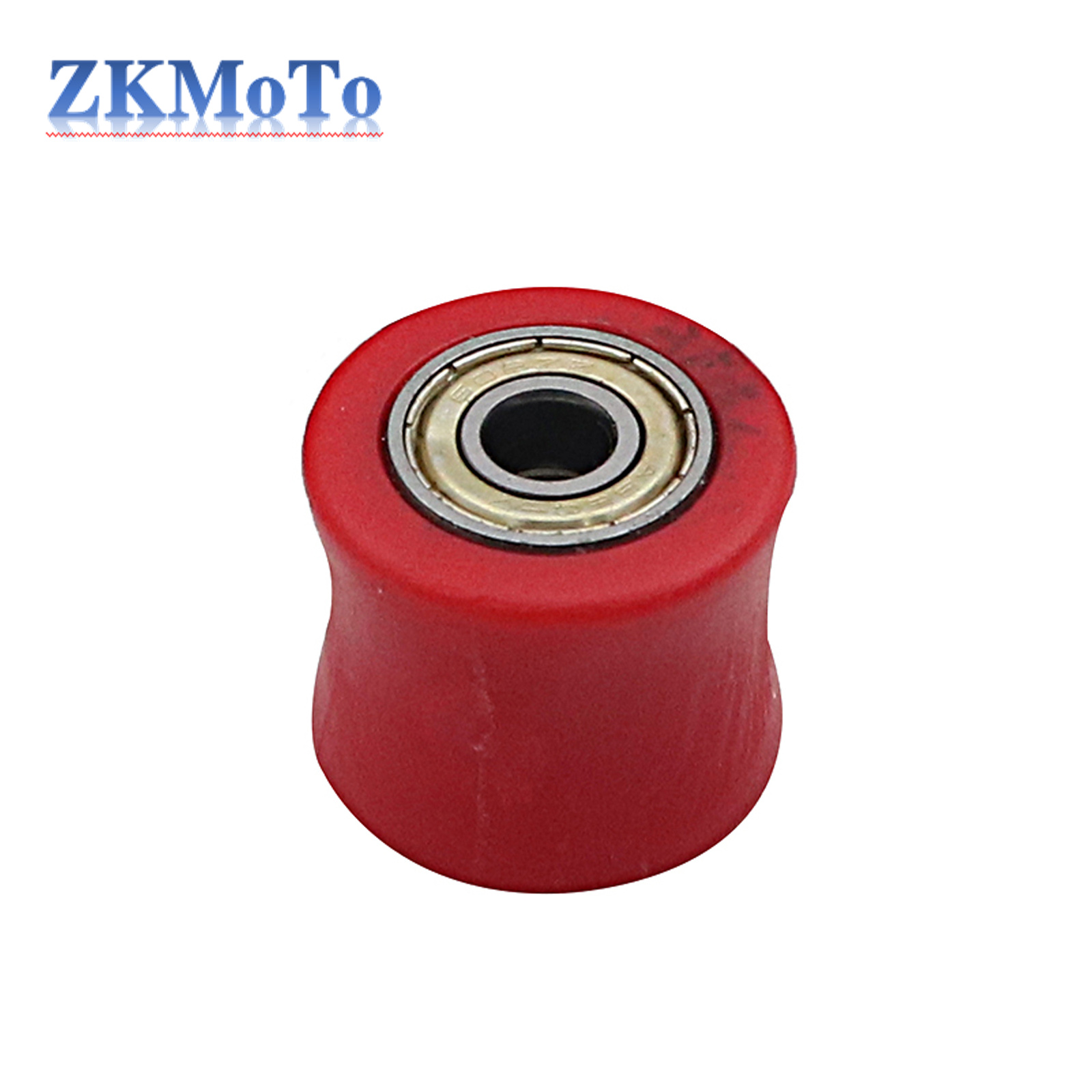 8Mm 10Mm Aandrijfketting Roller Katrol Wiel Schuifregelaar Spanner Wielgeleider Voor Pit Dirt Street Bike Motorfiets Crf Yzf Klx Rmz Exc: Rood
