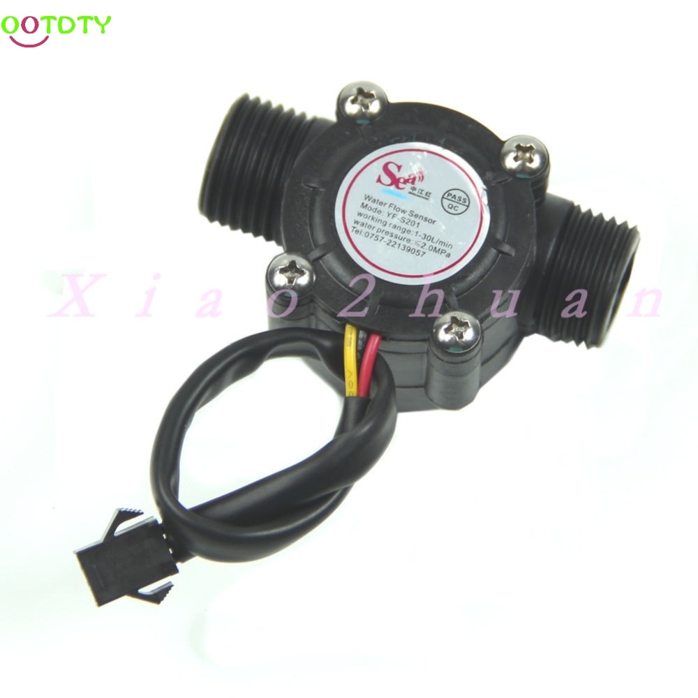 1PC Water Flow Sensor Flowmeter Hall Flow Sensor Water Control 1-30L/min 2.0MPa