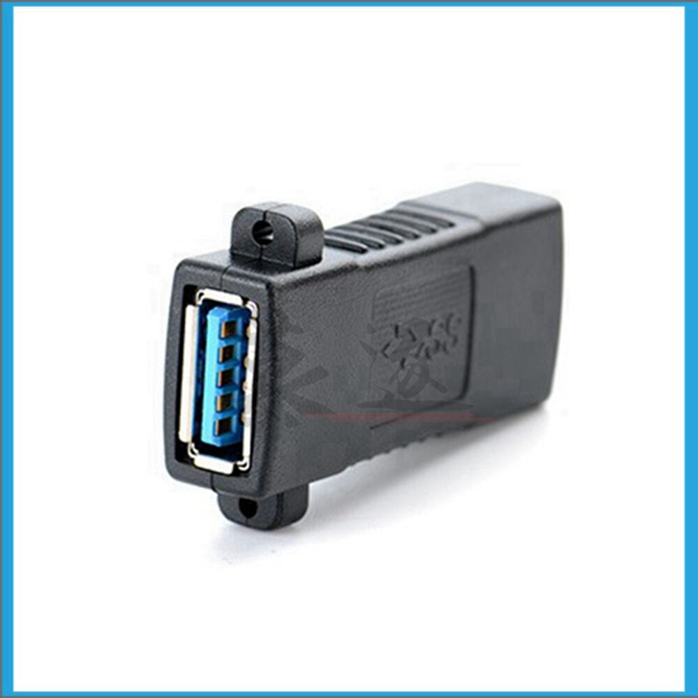USB 3.0 Female to Female Extension Exteder Coupler Adapter with Panel Mount Holes connector