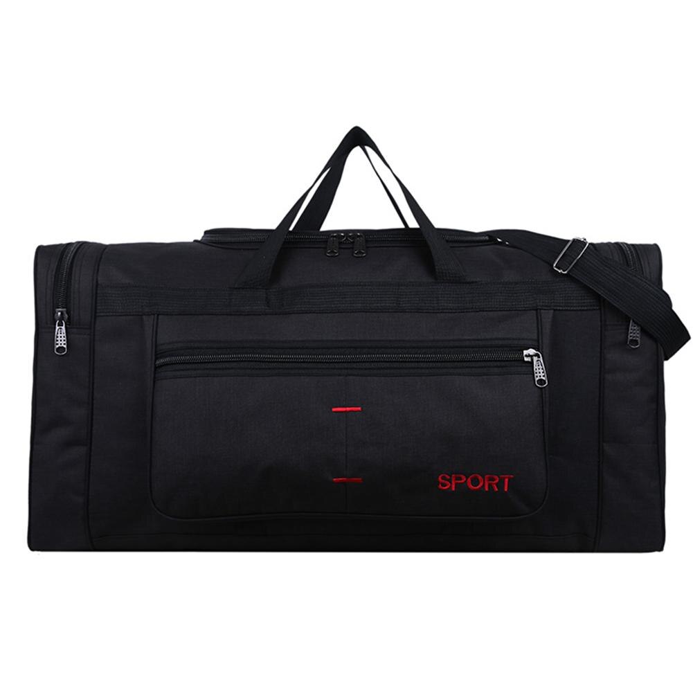 Travel Duffel Bag Carry on Luggage Bag Men Tote Large Capacity Weekender Gym Sport Holdall Overnight Bag Gym Bag Outdoor Men's: Black