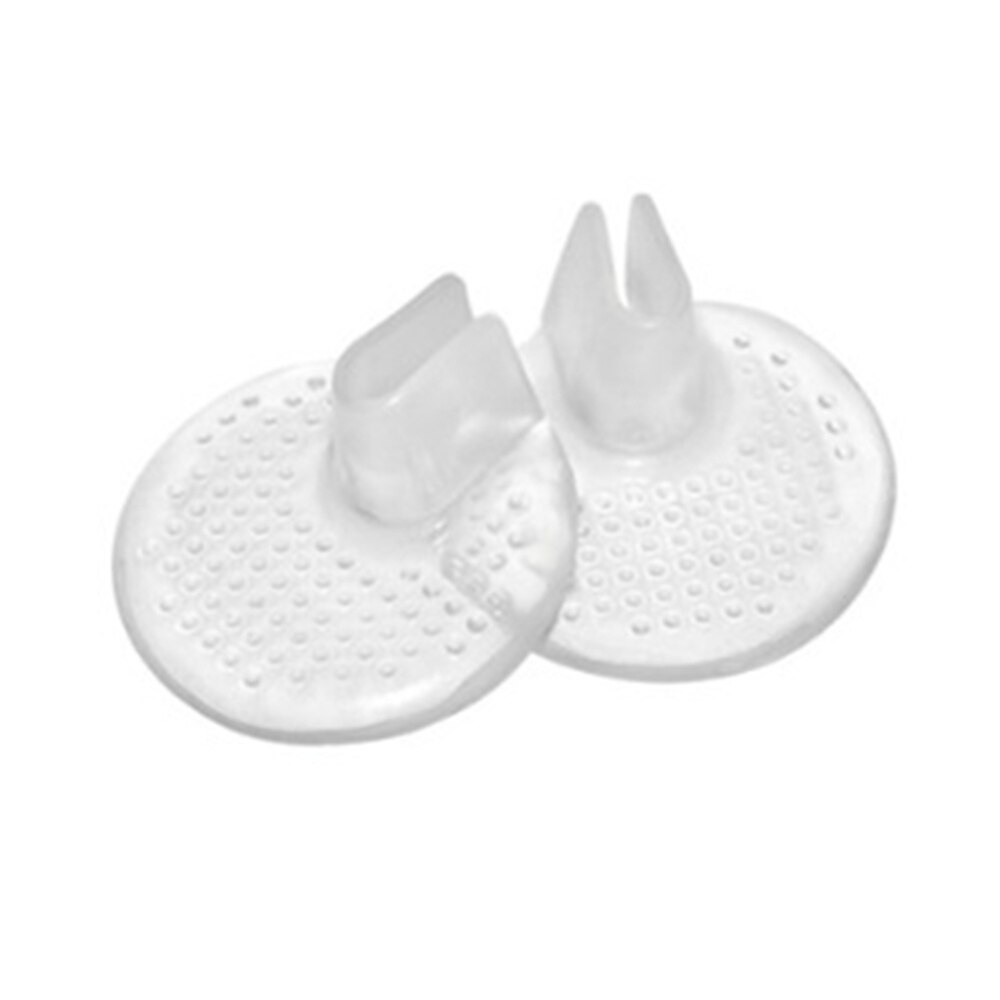 1 Pair Silicone Non-slip Toe Separator for Slippers High Heels Transparent Stress Relieve Foot Cushion Pads