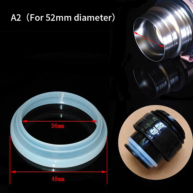 5 stuks afdichtingsringen voor 4.5cm vacuümflesdoppen, stoppers, deksels van thermosbekers 5.2cm afdichtingen, pakkingen, accessoires voor huishoudelijke thermosbekers: Lichtgrijs
