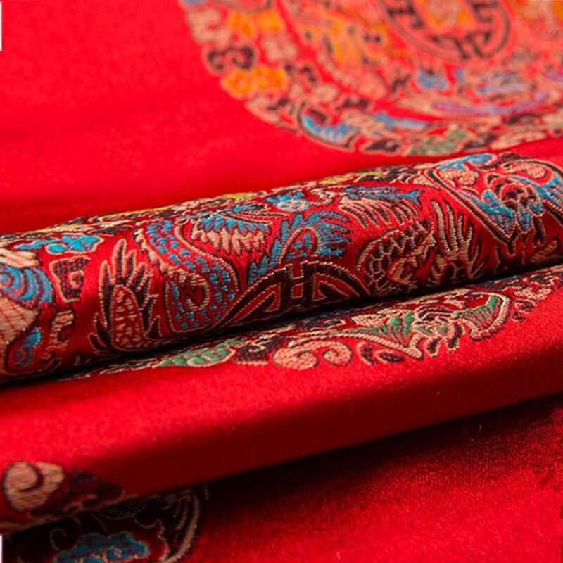 1 Yard chinois traditionnel soie brocart tissu Cheongsam vêtements Costume robe soie tache tissu