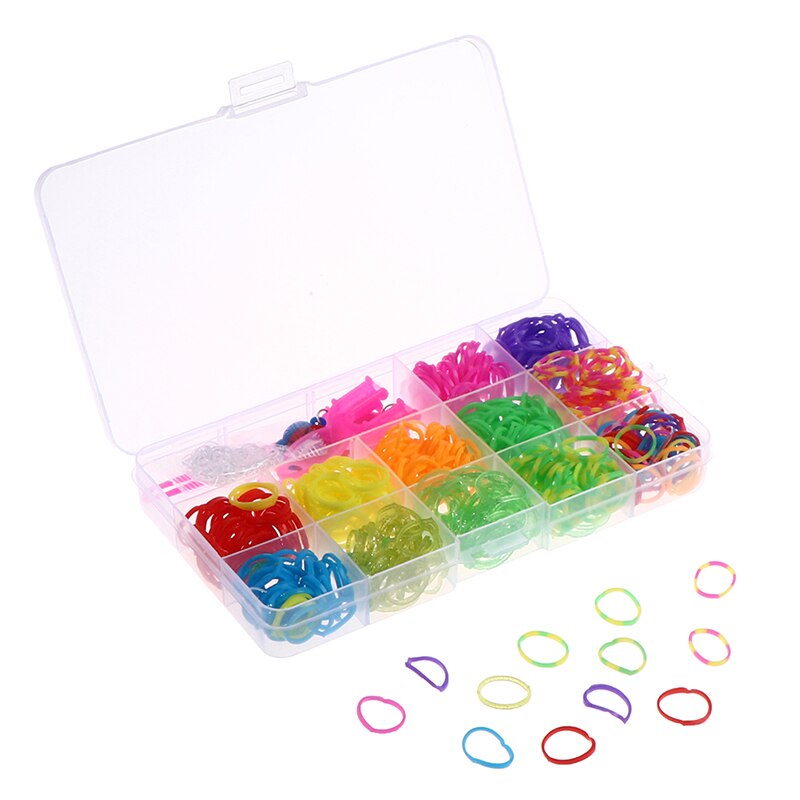 600 ELASTIEKJES RAINBOW / LOOM BANDS (rood