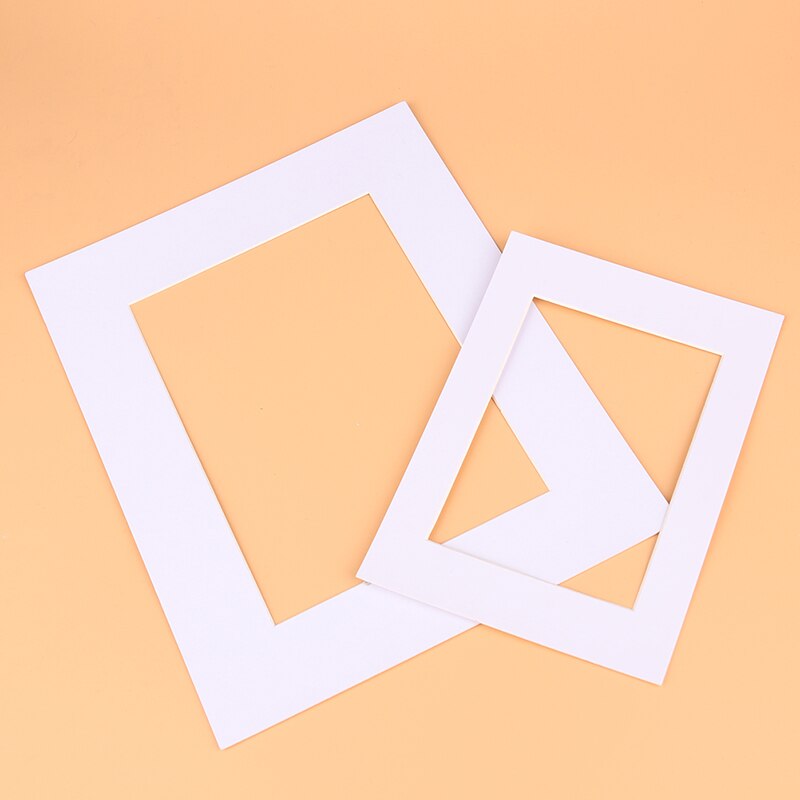 Photo Mats Rectangle/Oval Paper Mounts Unique Textured Surface For 7/10 inch Picture Frames Passe-Partouts 6PCS/Lot