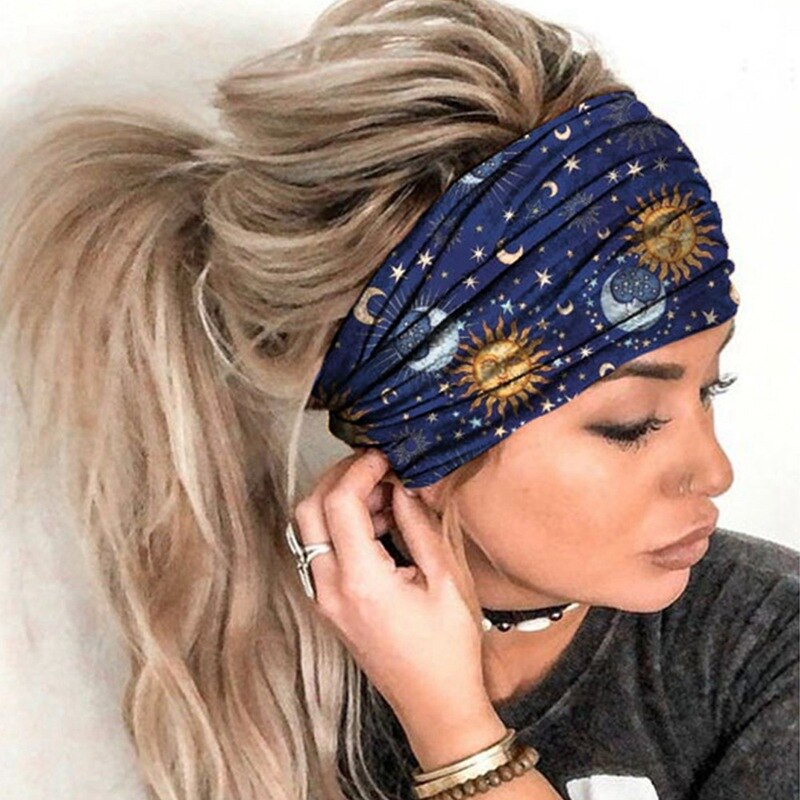 Tulband Hoofdband Zweet Band Elastische Sport Haarbanden Head Band Yoga Hoofdbanden Hoofddeksels Headwrap