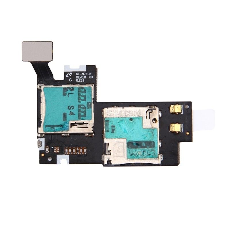 For Samsung Galaxy Note 2 GT-N7100 N7105 I317 T889 L900 I605 R950 Micro SD Card Tray Micro /SIM Card Tray