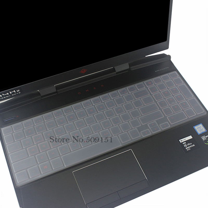 For HP OMEN IV 15-Dc0051Nr DC0008TX 15-DC0007TX 15 DC0006TX 15-dc0xxx Series Gaming Laptops 15 DC 15.6" Keyboard Cover Protector: Clear