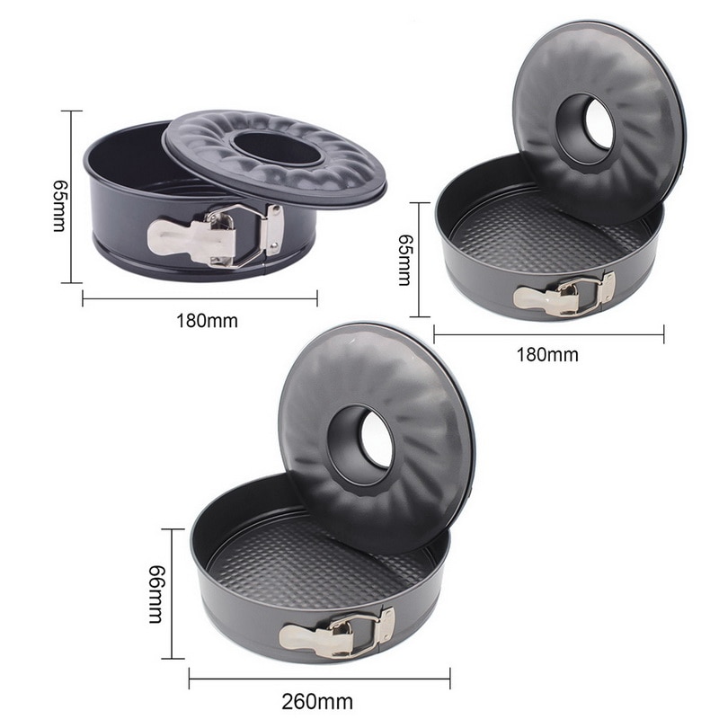 Urijk 7 zoll Nicht-Stock Kohlenstoff Stahl Springform Pfanne Kürbis Pfanne Runde Kuchen Pfanne Backformen Kuchen Backen Formen Küche liefert