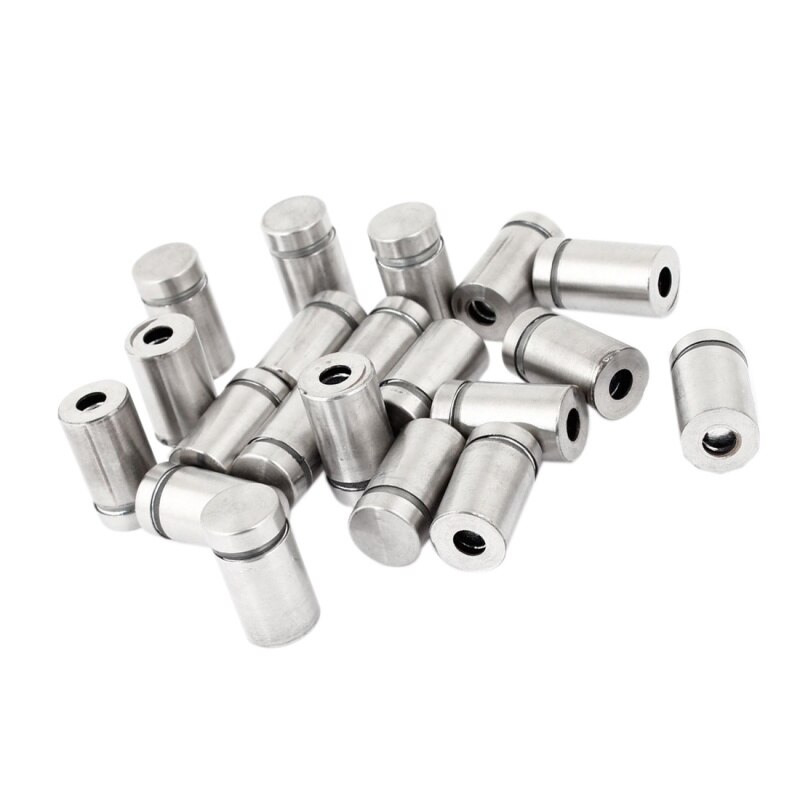 20 Pcs 12mm x 22mm Stainless Steel Glass Standoff Hardware