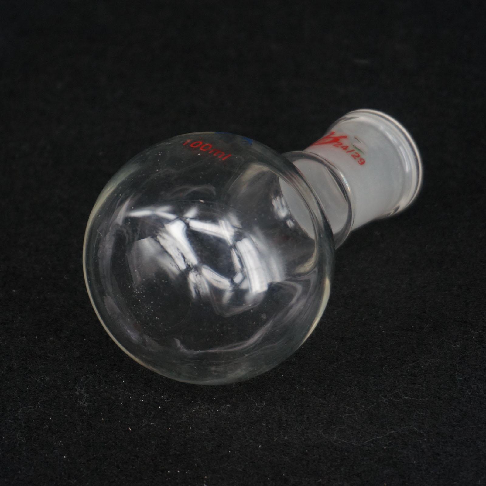 100Ml 24/29 Een Mond Korte Hals Platte Kolf Kolf Voor Laboratorium