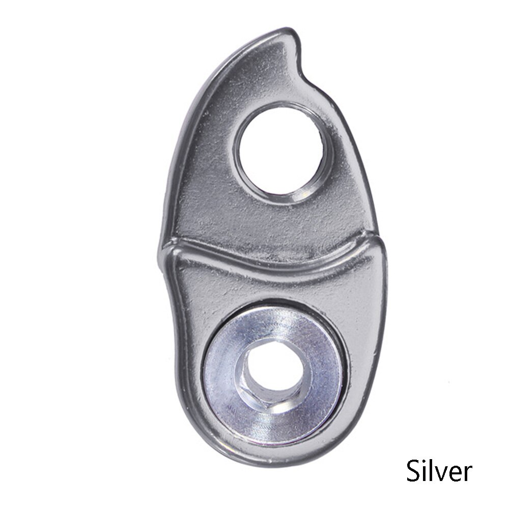 1PC 10/11 Speed Bicycle Rear Derailleur Hanger Extender Aluminum Road Bike MTB Cycling Frame Gear Tail Hook Extender Road Link: silver