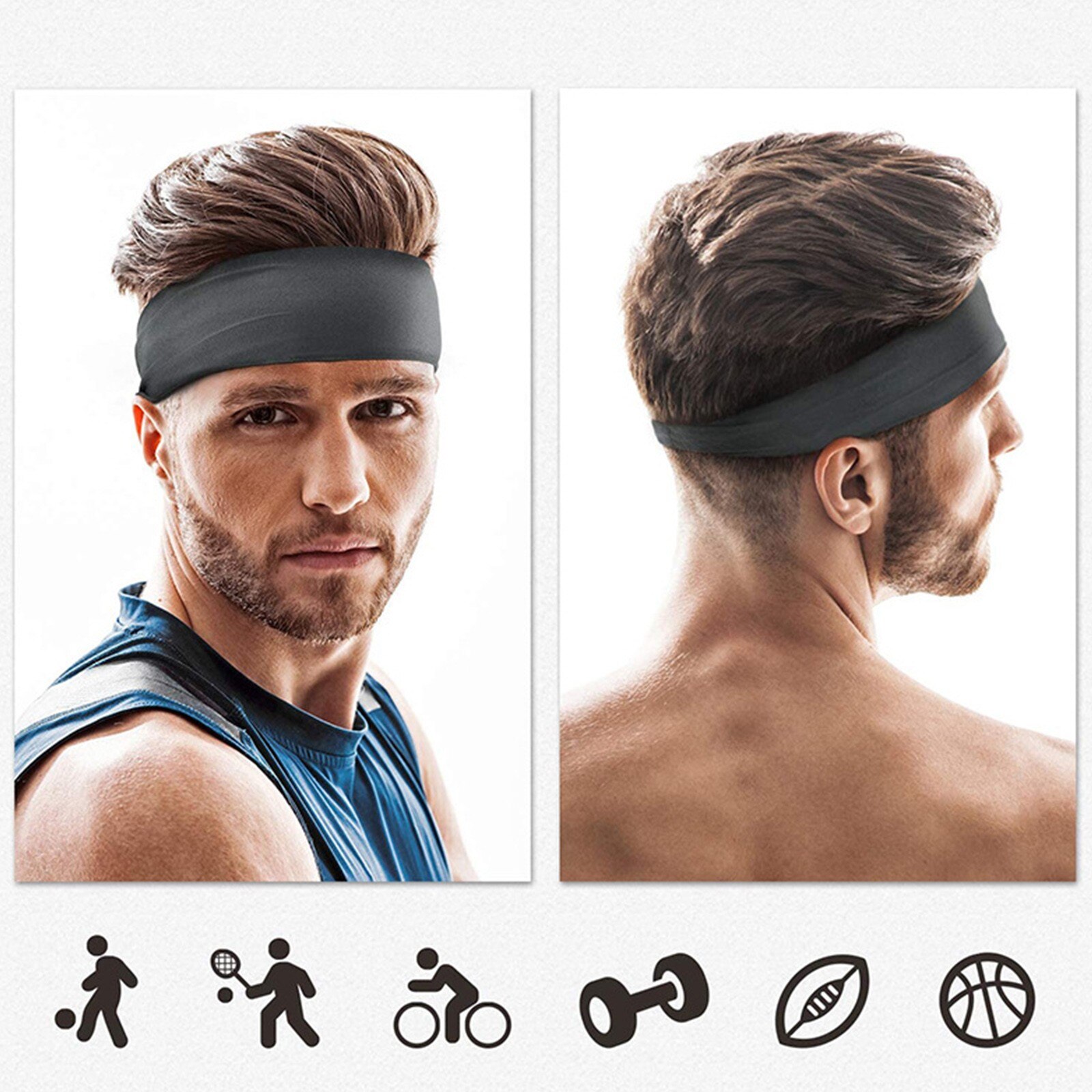 25 # Fitness Oefening Haar Zweetband Vrouwen En Mannen Hoofdband Sport Anti-Zweet Band Hoofdband Geschikt Voor Sport Haar band