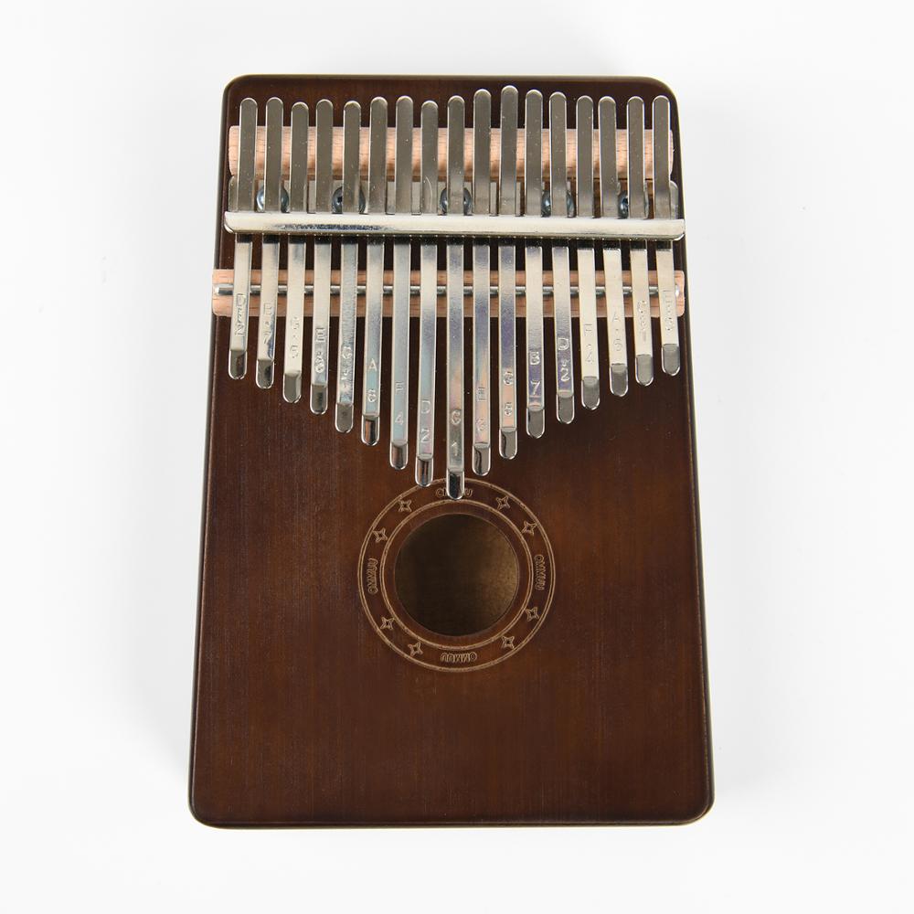 17 touches Kalimba bois de pin corps pouce Piano Instrument de musique avec livre d'apprentissage air marteau pour les enfants