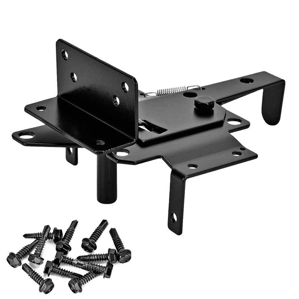 Security Stainless Steel Post Mount Wood Fence With Fasteners Self-Locking Gate Gravity Lever Home Hardware Automatic Latches