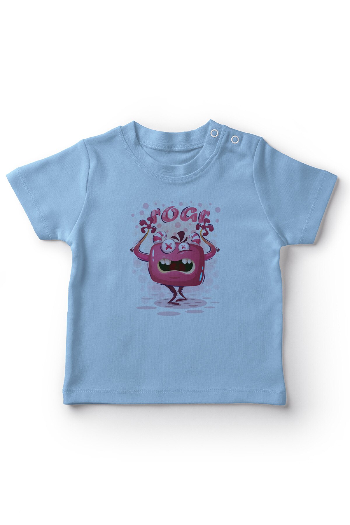 Angemiel bébé rugissant bête garçon tee shirt bébé bleu