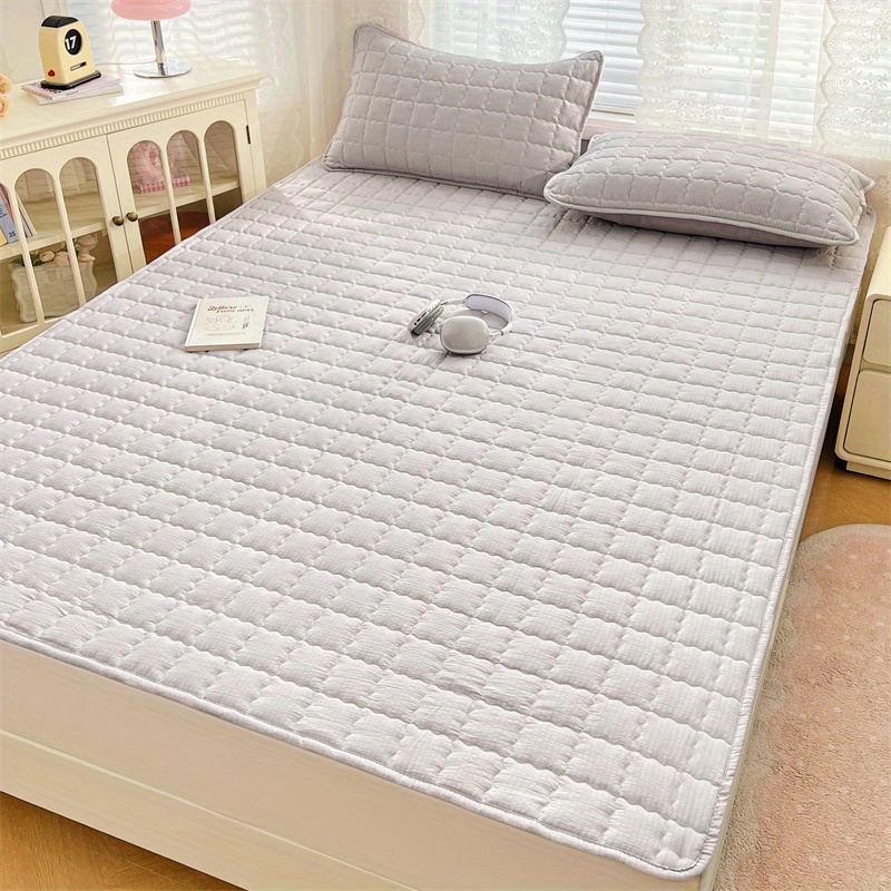 Protecteur de matelas 1 pièce, housse de matelas silencieuse et confortable, douce et respirante