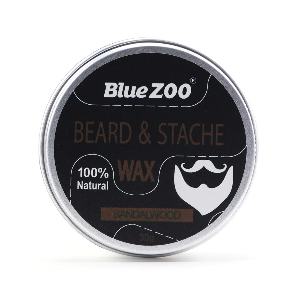 Bleu Zoo bio revitalisant hydratant barbe soin naturel hommes barbe cheveux cire baume cire pour hommes quotidien barbe style 2092: Sandalwood