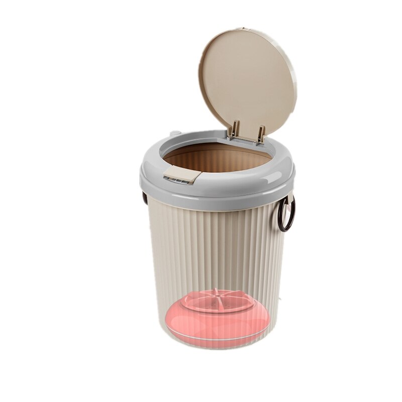 Portable Mini Clothes Washing Machine Bucket Home Self-Driving Tour Mini Washing Machine Rotating Turbines Washer: Red