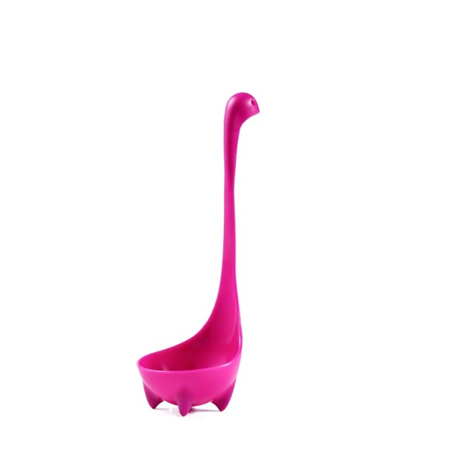 Colher de sopa de dinossauro com alça longa vertical, utensílios de cozinha, agitador para comida, utensílios de cozinha: ROXO