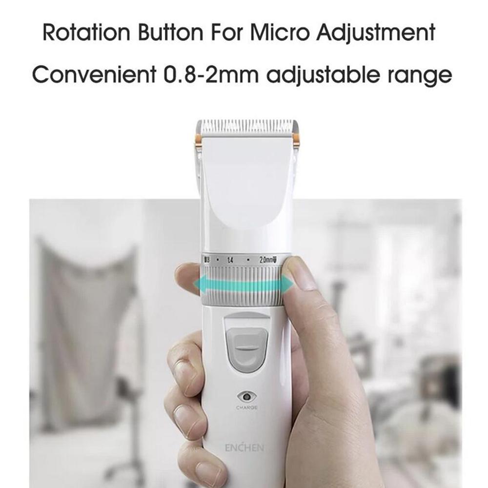 Enchen Boost cortadora de pelo eléctrica Prpfessional cortador de cerámica de pelo USB de carga de la cortadora de pelo USB cortapelos sin cables para niños